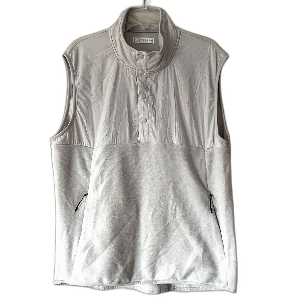 Mens Sleeveless Rain Defender Relaxed Lightweight Insulated Vest Jacket Stylus